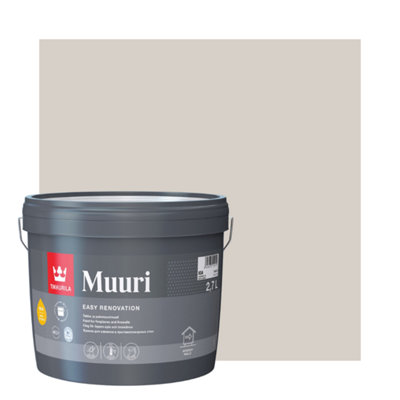 TIKKURILA Muuri - Heat-Resistant Paint For Interior Fireplaces & Firewalls (Water-Based) - 3 Litres - Tailwind G486