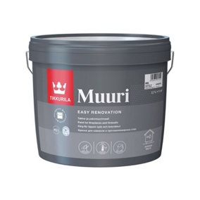 TIKKURILA Muuri - Heat-Resistant Paint For Interior Fireplaces & Firewalls (Water-Based) - 3 Litres