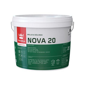 Tikkurila Nova 20 - High Opacity Semi-Matt Paint For Interior Walls & Ceilings (Water-Based) - 3 Litres