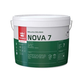 Tikkurila Nova 7 - High Opacity Matt Paint For Interior Walls & Ceilings (Water-Based) - 10 Litres
