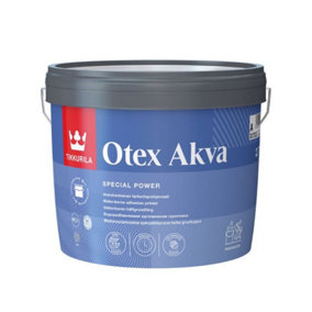 Tikkurila Otex Akva - Quick Drying & Durable Matt Adhesion Primer (Water-Based) - 3 Litres