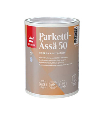 Tikkurila Parketti Assa 50 - Semi-Gloss Lacquer For Interior Wooden Floors - Non-Yellowing - 1 Litre