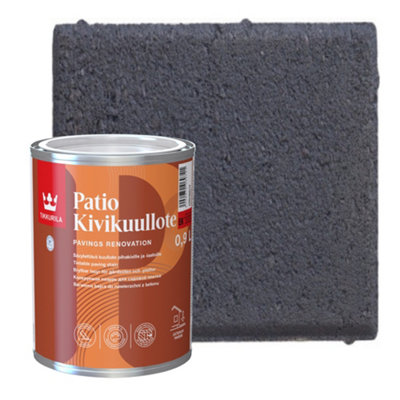 Tikkurila Patio Paving Stain - For Garden Concrete Stones & Slabs - Water-Based - 1 Litre