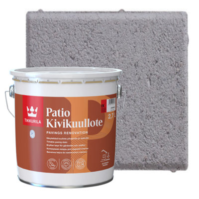 Tikkurila Patio Paving Stain - For Garden Concrete Stones & Slabs - Water-Based - 3 Litres