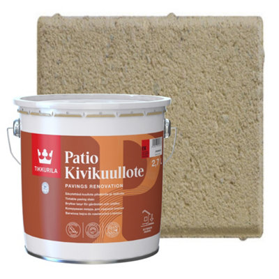 Tikkurila Patio Paving Stain - For Garden Concrete Stones & Slabs - Water-Based - 3 Litres