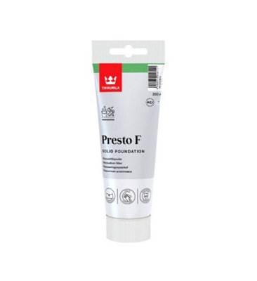 Tikkurila Presto F - Ready Mixed Renovation Filler For Walls & Ceilings (Pre-Painting Treatment) - 0.25 Litre