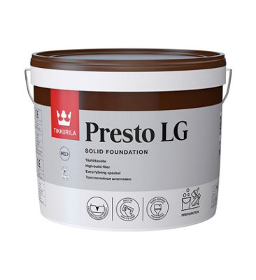 Tikkurila Presto LG - Ready Mixed Course Filler For Rough Concrete & Plaster (Pre-Painting Treatment) - 10 Litres