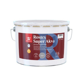 Tikkurila Rostex Super Akva - Water-Based, Anti-Corrosive Primer For Metal Surfaces (Light Grey) - 10 Litres