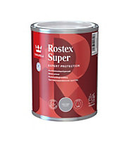 Tikkurila Rostex Super Metal Primer - Solvent-Based, Anti-Corrosive Primer For Metal Surfaces (Red) - 1 Litre