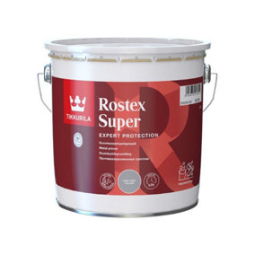 Tikkurila Rostex Super Metal Primer - Solvent-Based, Anti-Corrosive Primer For Metal Surfaces (Red) - 3 Litres