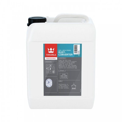 Tikkurila Rust Converter - Water-borne metal primer for rusty areas - Rust Encapsulation - 5 litre