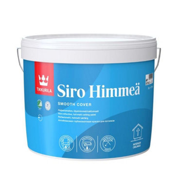 Tikkurila Siro Matt - Non-Reflective, Full Matt Paint For Interior Walls & Ceilings (Water-Based) - 10 Litres