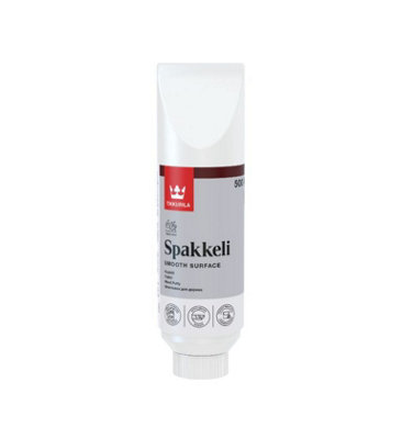 Tikkurila Spakkeli Putty - Quick-Drying, Ready Mixed Wood Filler (Shade: Birch Knot) - 0.5 Litres