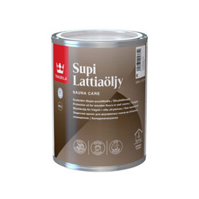 Tikkurila Supi Floor Oil - Protective Oil For Wooden Sauna Floors - Contains Natural Oil Derivatives - Water-Based - 1 Litre