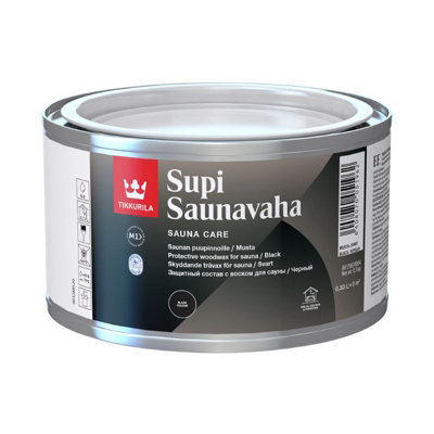 Tikkurila Supi Sauna Wax - Wax For Wooden Sauna Surfaces (Contains Natural  Wax) - Black  Litres | DIY at B&Q