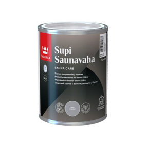 Tikkurila Supi Sauna Wax - Wax For Wooden Sauna Surfaces (Contains Natural Wax) - Grey - 1 Litre