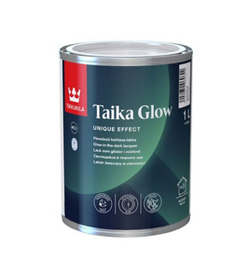 Tikkurila Taika Glow - Special Effect Glow In The Dark Lacquer Paint (Water-Based) - 1 Litre