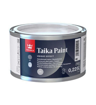 Tikkurila Taika Pearl Paint - Special Effect, Silver Pearlescent Paint -  High Opacity - 0.25 Litre