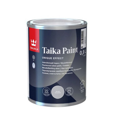 Tikkurila Taika Pearl Paint - Special Effect, Silver Pearlescent Paint -  High Opacity - 1 Litre