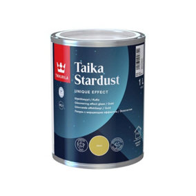 Tikkurila Taika Stardust - Special Effect Transparent Glaze With Glitter - Gold - 1 Litre