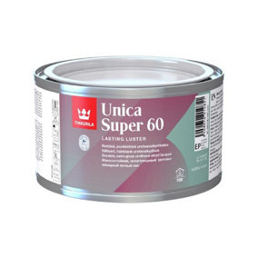 Tikkurila Unica Super 60 - Hard-Wearing, Semi-Gloss, Urethane Wood Lacquer For Interior & Exterior - 0.25 Litres