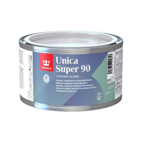 Tikkurila Unica Super 90 - Hard-Wearing, Full Gloss, Urethane Wood Lacquer For Interior & Exterior - 0.25 Litres
