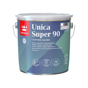 Tikkurila Unica Super 90 - Hard-Wearing, Full Gloss, Urethane Wood Lacquer For Interior & Exterior - 3 Litres