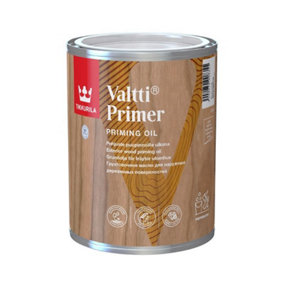 Tikkurila Valtti Primer - Clear Exterior Wood Priming Oil For Timber Protection - 1 Litre