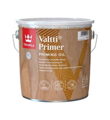 Tikkurila Valtti Primer - Clear Exterior Wood Priming Oil For Timber Protection - 3 Litres