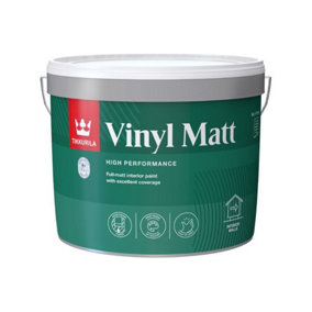 Tikkurila Vinyl Matt - High Performance Full Matt Emulsion Paint For Interior Walls & Ceilings - 10 Litres