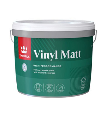 Tikkurila Vinyl Matt - High Performance Full Matt Emulsion Paint For Interior Walls & Ceilings - 3 Litres