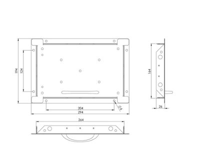 Tile Access Panel 300mm x 200mm Metal Door