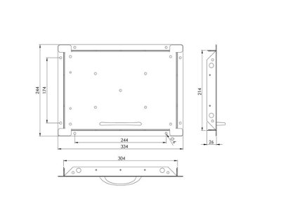 Tile Access Panel 350mm x 250mm Metal