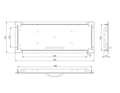 Tile Access Panel 500mm x 200mm Metal