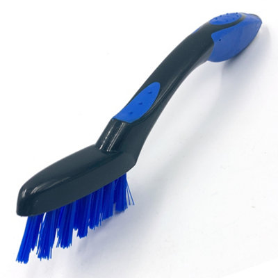 Stiff Bristles Grout Brush Scrubber Cleaning Bathroom Shower Grout Cleaner  Brush for Tile Floors Blue