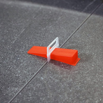 Tile Levelling System Kit Reusable Tile Spacer Wedge Clip Floor Wall Tool