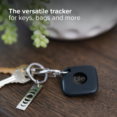 Tile Mate (2022) - 1 pack (Black) Versatile tracker for keys, bags and more
