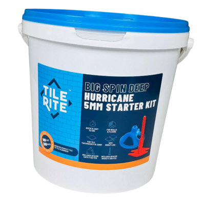 Tile Rite Big Spin Deep Hurricane 5mm Levelling Kit, 400 Pieces (100 ...