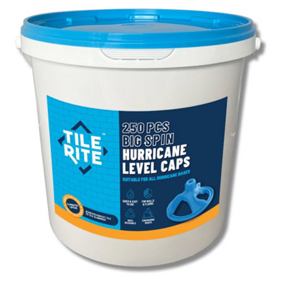 Tile Rite Big Spin Hurricane Tile Levelling System Caps - Reusable, Tub ...