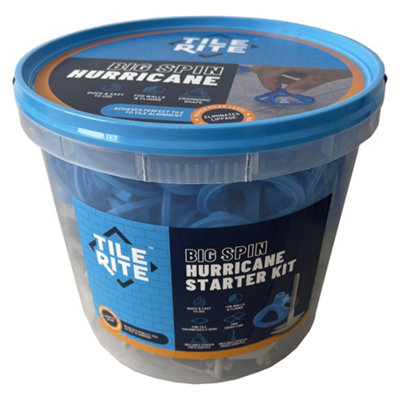 Tile Rite Big Spin Hurricane Tile Levelling System Starter Kit - 150 ...