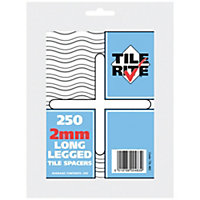 Tile Rite Long Leg Tile Spacer (Pack of 250) White (4mm)