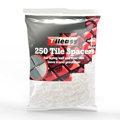 Tileasy High-Grade Polystyrene 2mm Tile Spaces Bag of 250
