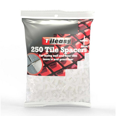 Tileasy High-Grade Polystyrene 4mm Tile Spaces Bag of 250