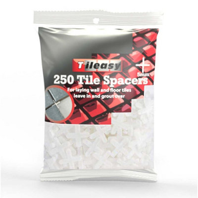 Tileasy High-Grade Polystyrene 5mm Tile Spaces Bag of 250