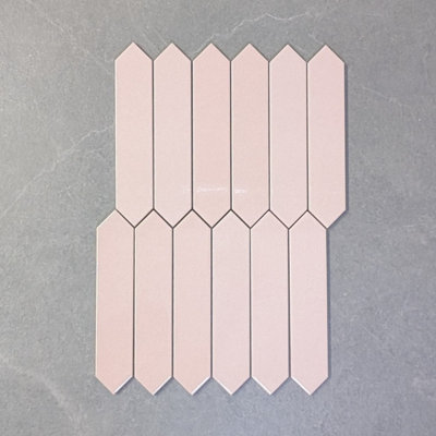 Tiles360 Delilah Pink Pointed Arrow Tile Ceramic Wall Tiles Gloss Pack ...