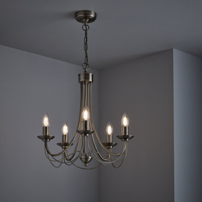 Tilney 5 Light Candle Chandelier Antique Brass