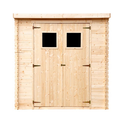 TIMBELA Wooden Garden Shed 6x4 ft 2.22 m2 - FSC certified wood - M311