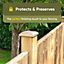 Timber Fence Post Cap 120 x 120mm (Pack of 10) Natural Colour - Fits 4 x 4" Square Posts ( Free Delivery )