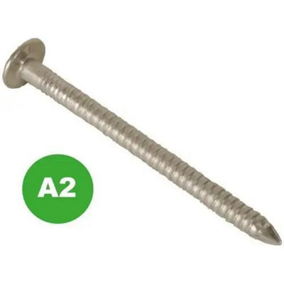 Timber Focus A2 Stainless Steel Annular Ring Shank Cladding Nails 50 x2 ...