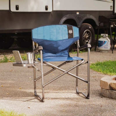 Timber Ridge Folding Directors Chair with Side Table Lightweight ...